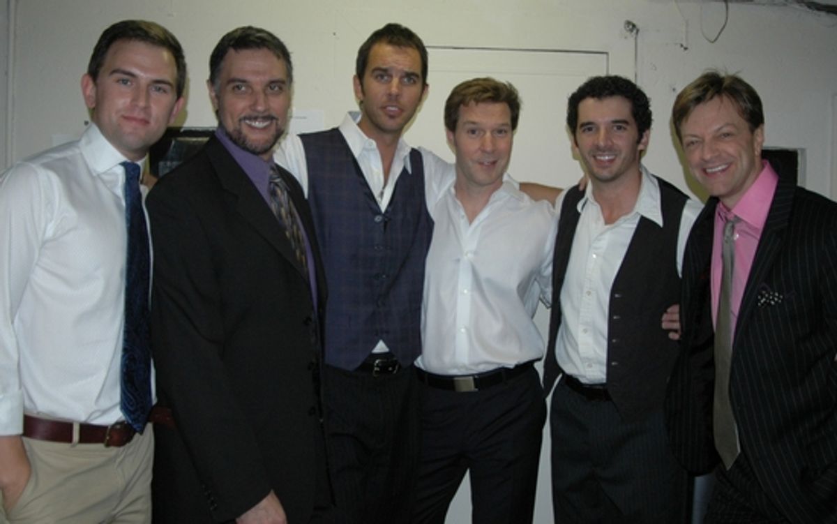 Daniel Reichard, Robert Cuccioli, Douglas Ladnier, Ron Bohmer, Kevin Worley and Jim Caruso at 