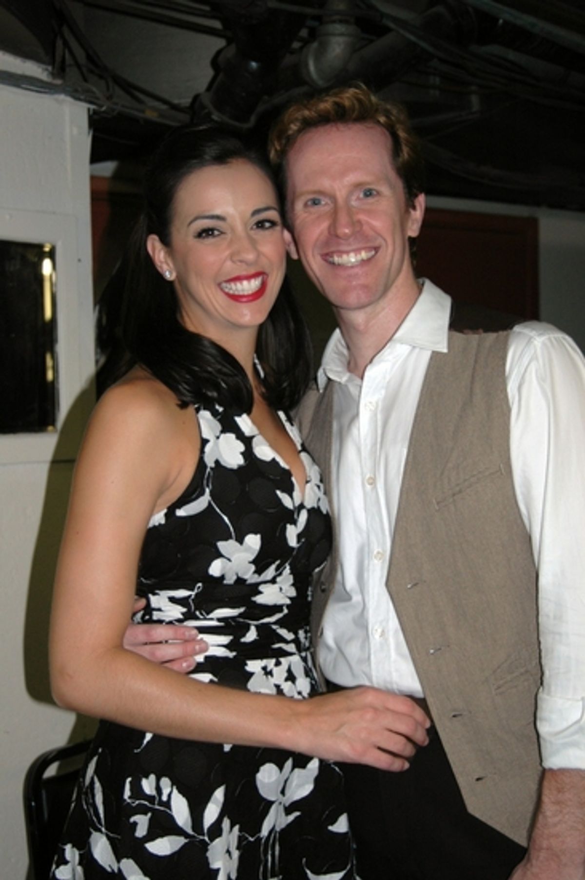Erin Denman and Jeffry Denman at Town Hall's Lerner & Loewe Tribute Backstage and After Party