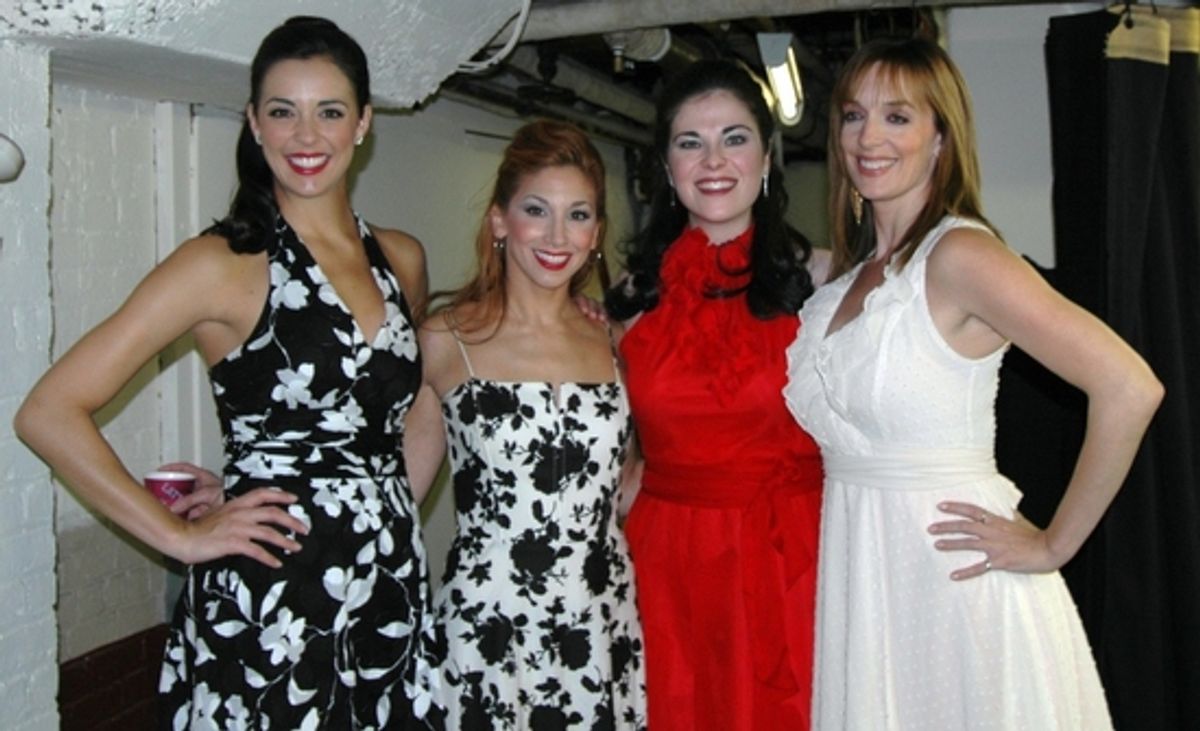Erin Denman, Lorin Latarro, Sarah Jane McMahon, Julia Murney at Town Hall's Lerner & Loewe Tribute Backstage and After Party