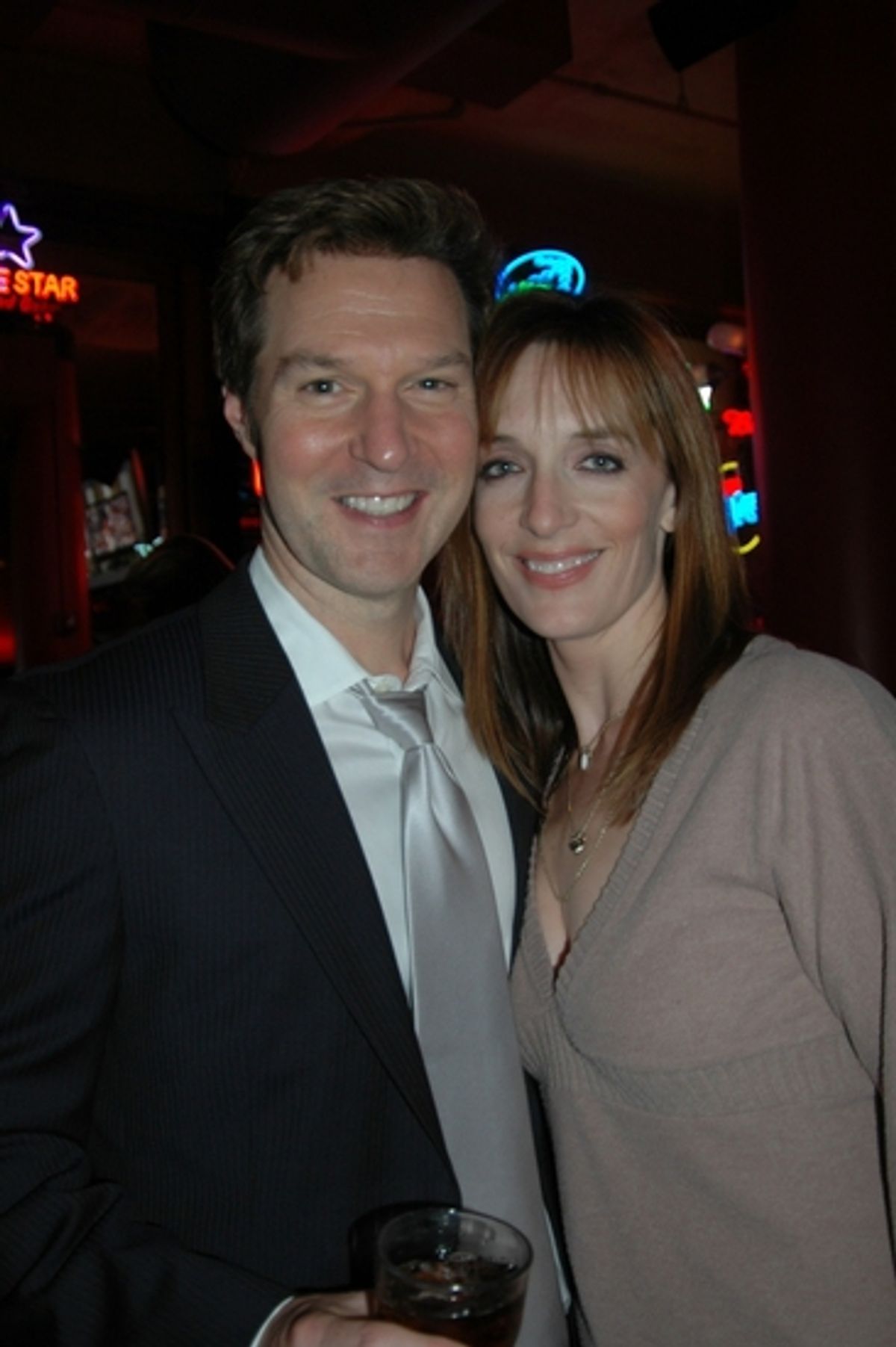 Ron Bohmer and Julia Murney at Town Hall's Lerner & Loewe Tribute Backstage and After Party