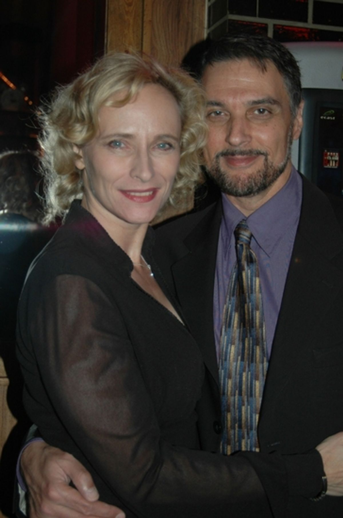 Robert Cuccioli and Laila Robins at Town Hall's Lerner & Loewe Tribute Backstage and After Party