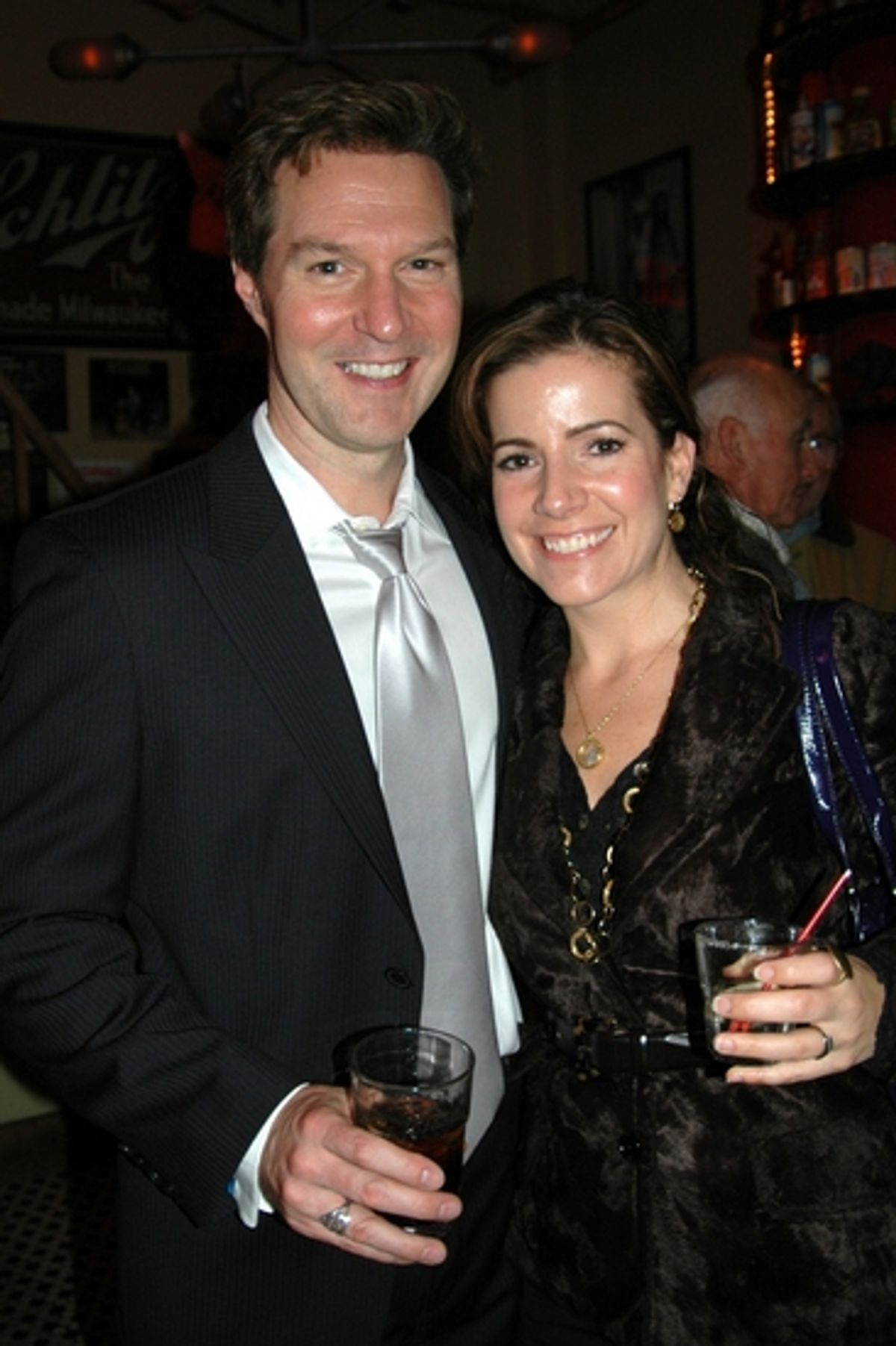 Ron Bohmer and wife Sandra Joseph at Town Hall's Lerner & Loewe Tribute Backstage and After Party