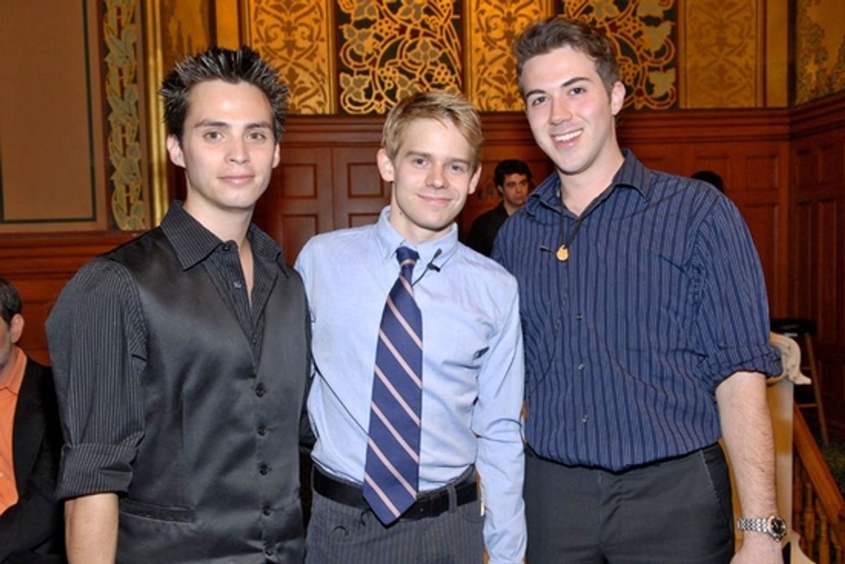 Vince Rimoldi, Andrew Keenan-Bolger and Matthew Nasser at 
