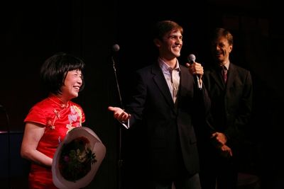 Wing, Andy Sandberg and Jim Caruso Photo