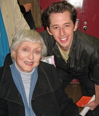 Celeste Holm and Josh Grisetti Photo
