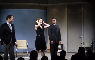 Jeremy Piven, Elisabeth Moss and Raul Esparza
 Photo