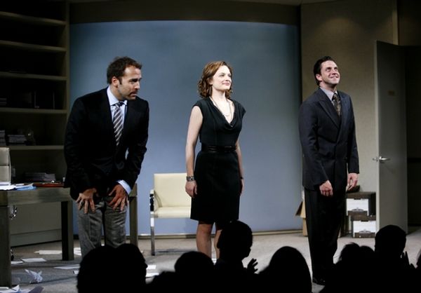 Jeremy Piven, Elisabeth Moss and Raul Esparza 

 Photo