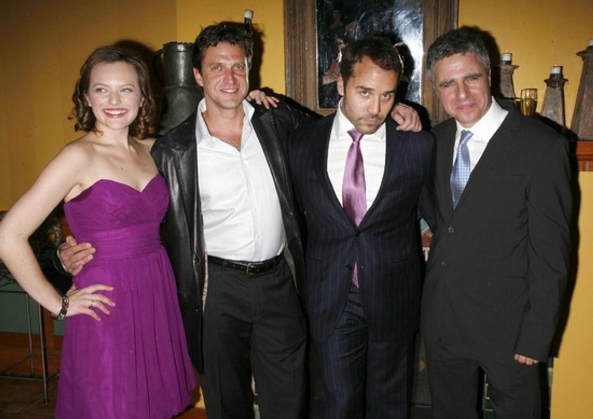 Jeremy Piven, Elisabeth Moss, Raul Esparza and Neil Pepe at 