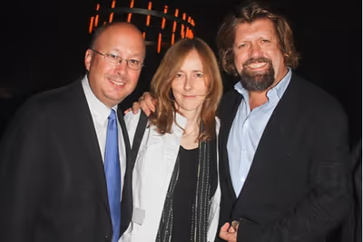 Andrew D. Hamingson, Jo Anne Bonney, and Oskar Eustis
 Photo