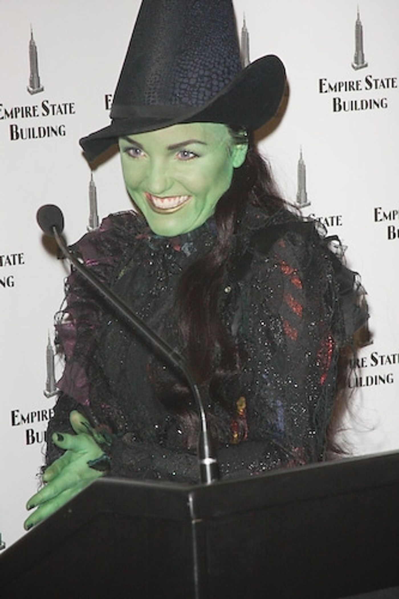 Photo Coverage: Kerry Ellis and Stephen Schwartz Light the Empire State Building WICKED Green Photo Coverage: Kerry Ellis and Stephen Schwartz Light the Empire State Building WICKED Green Image