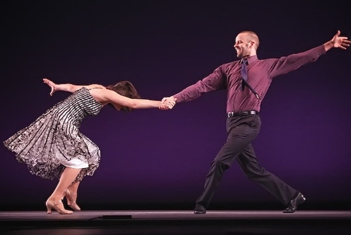 Noah Racey and Karen Ziemba
 at 