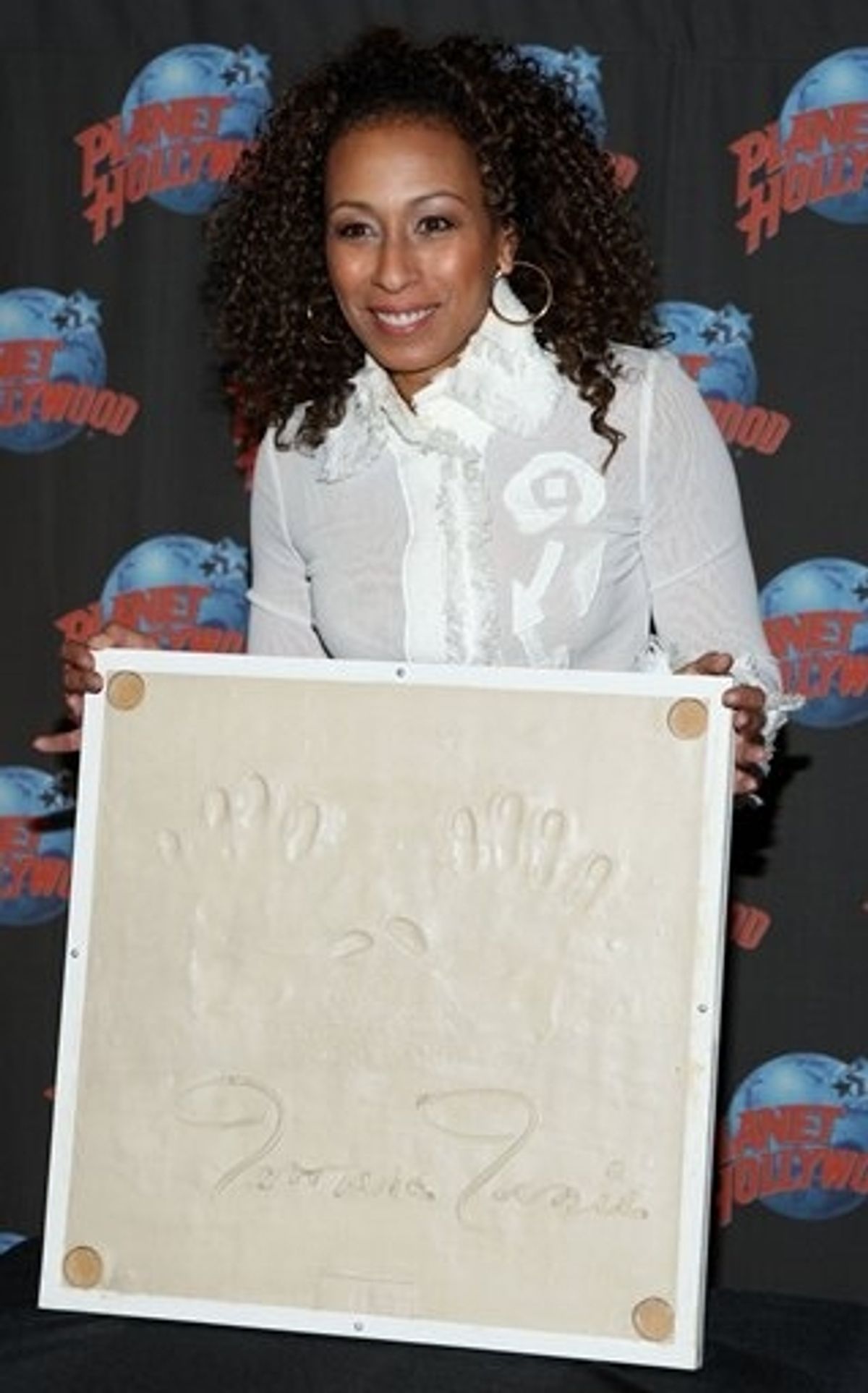 Tamara Tunie at Tamara Tunie Hand Print Ceremony at Planet Hollywood