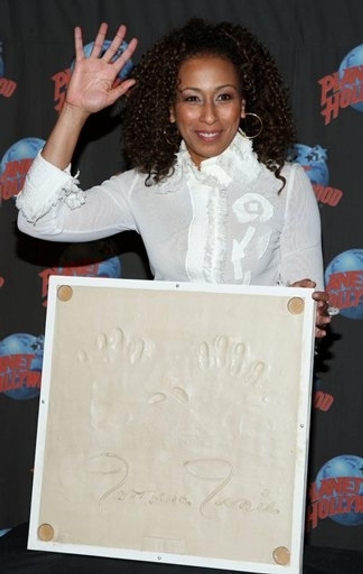 Tamara Tunie at Tamara Tunie Hand Print Ceremony at Planet Hollywood