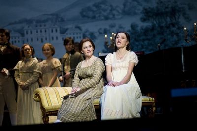 Donna Lynn Champlin and Laura Osnes. Photo