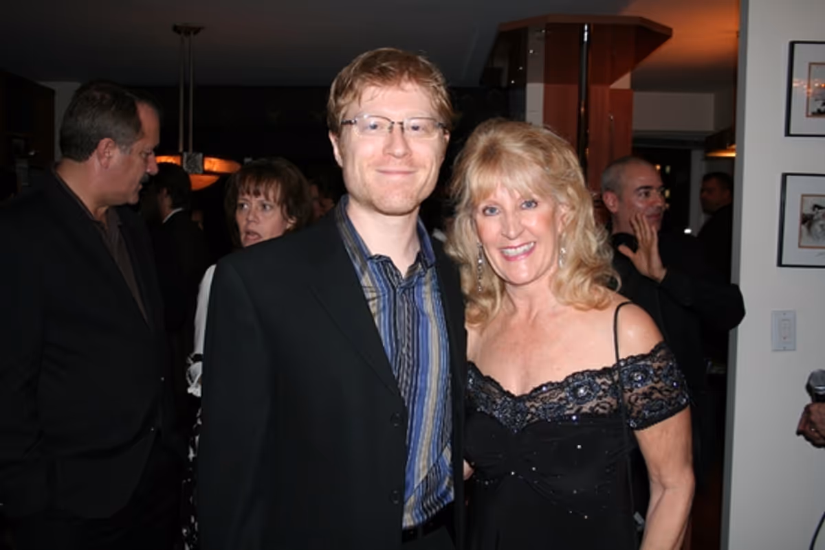 Anthony Rapp and Judy Dove at BC/EFA 'Salon: Six Degrees of Broadway Cares' Benefit 