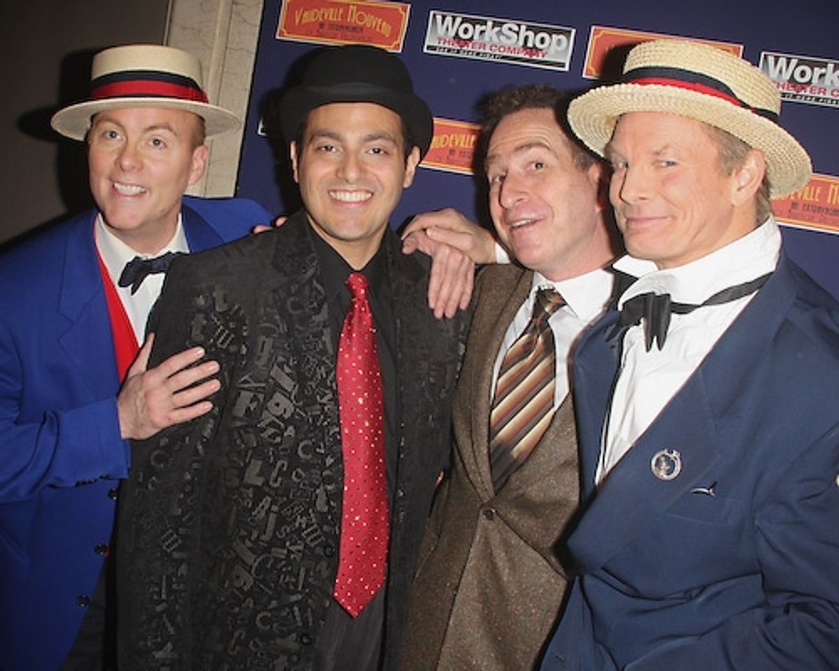 Richard Kent Green, Nelson Lugo, David Pincus and Bill Irwin at WorkShop Theater Benefit Featuring Irwin, HAIR, and More 