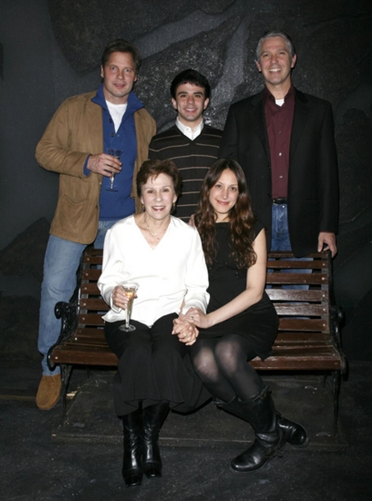 (L-R front row) Maggie Burke, Natalie Gold (L-R back row) Michael Hayden, Gio Perez, Michael Warner

 at 