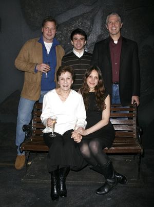 (L-R front row) Maggie Burke, Natalie Gold (L-R back row) Michael Hayden, Gio Perez, Michael Warner
@ BroadwayWorld (L-R front row) Maggie Burke, Natalie Gold (L-R back row) Michael Hayden, Gio Perez, Photo