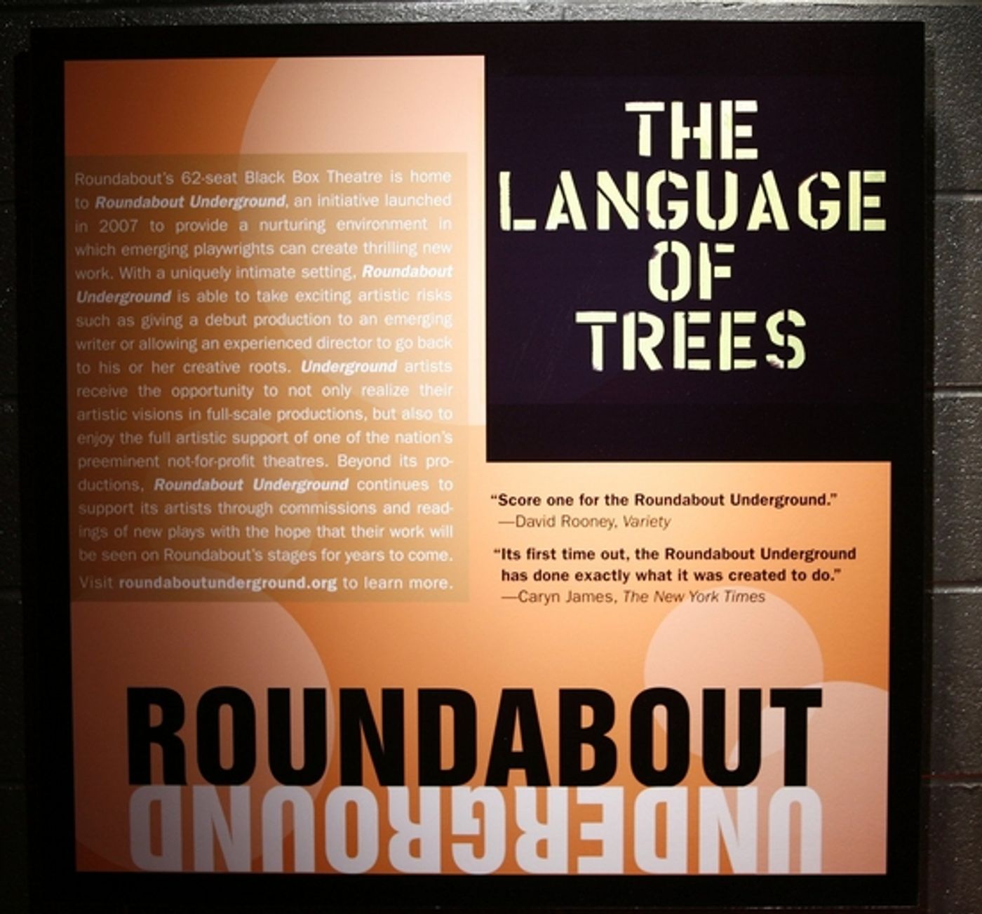 Photo Coverage: Roundabout's THE LANGUAGE OF TREES Opening Night  Image
