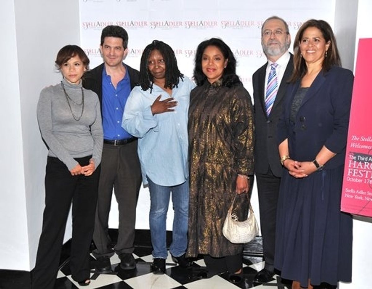 Rosie Perez, Tom Oppenheim, Whoopi Goldberg, Phylicia Rashad, Leonard Lopate, Anna Deavere Smith at 