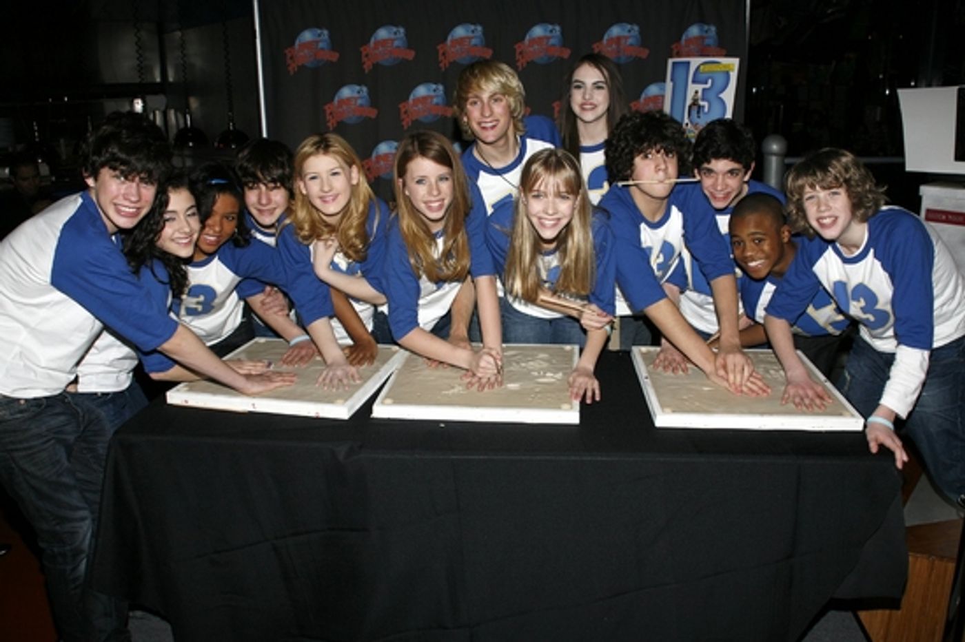 Photo Coverage: Cast of '13' Hand Print Ceremony at Planet Hollywood  Image