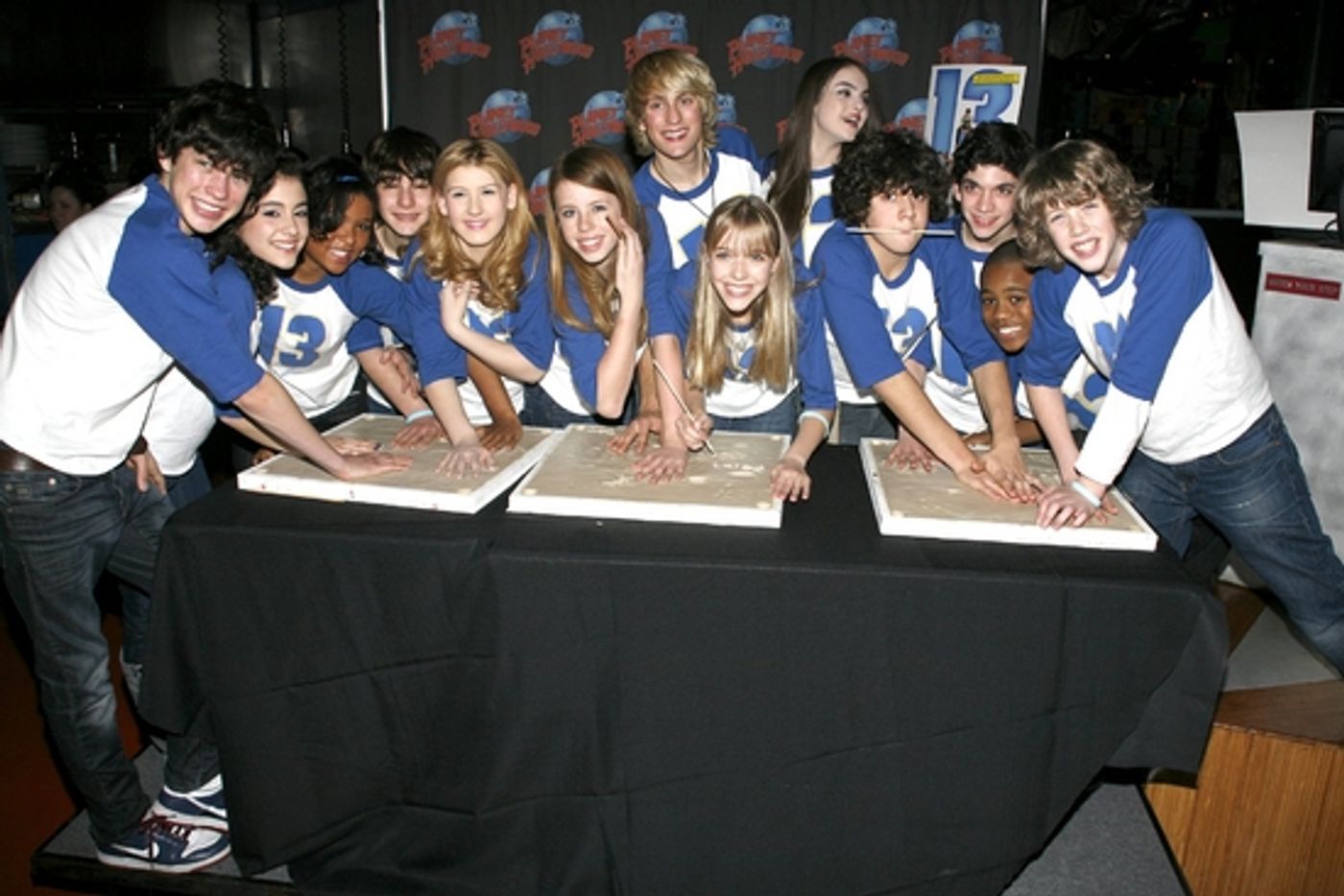 Photo Coverage: Cast of '13' Hand Print Ceremony at Planet Hollywood  Image