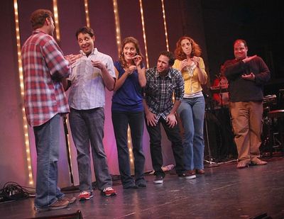 Marc Kudisch, Steve Rosen, Sandy Rustin, David Rossmer, Alison Cimmet, and Jordan Gel Photo