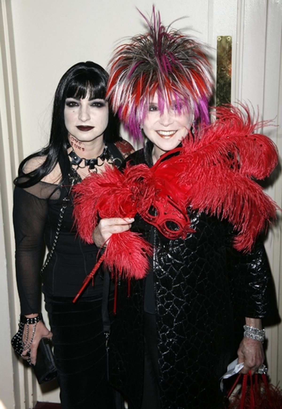 Gloria Estefan and Cindy Adams at Bette Midler's  HULAWEEN 2008