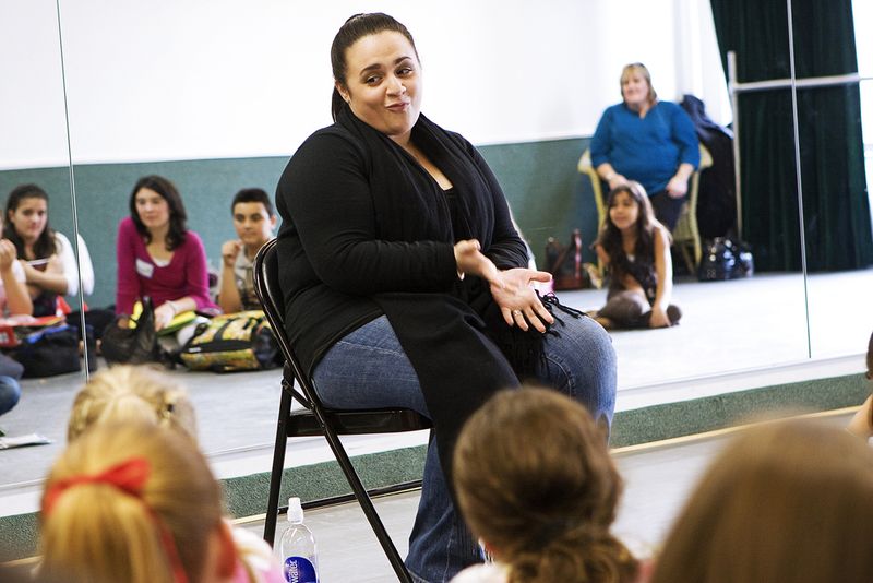 Photo Coverage: 'The Broadway Workshop' with HAIRSPRAY Film Star Nikki Blonsky! — photo 10 of 11