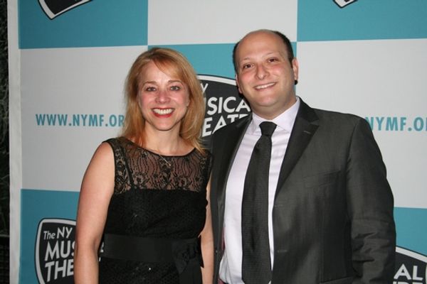Sharon Fallon (NYMF Board of Directors Chair) and Isaac Robert Hurwitz

 Photo