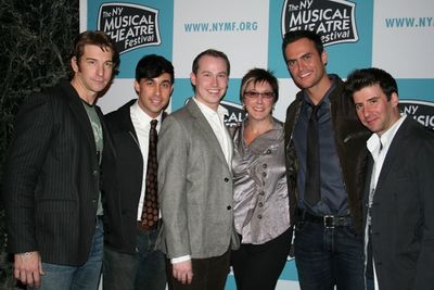 Andy Karl, Ryan Duncan, Tyler Maynard, Robyn Goodman, Cheyenne Jackson and David Jose Photo