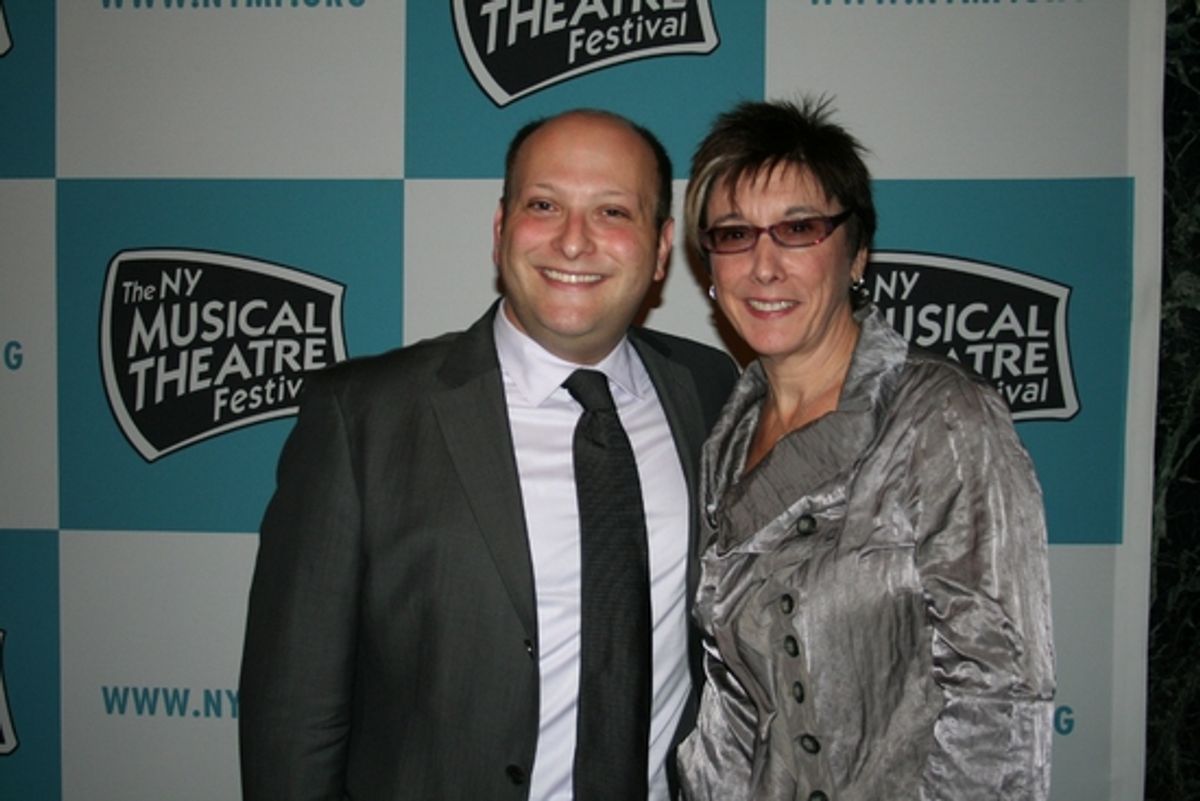 Isaac Robert Hurwitz (NYMF Executive Director & Producer) and Robyn Goodman (2008 NYMF Gala Honoree)

 at 