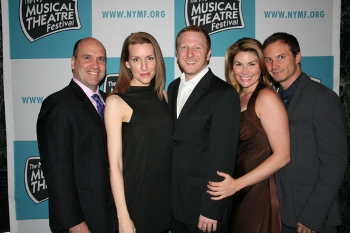 'title of show' cast Larry Pressgrove, Susan Blackwell, Hunter Bell, Heidi Blickenstaff and Jeff Bowen

 at 