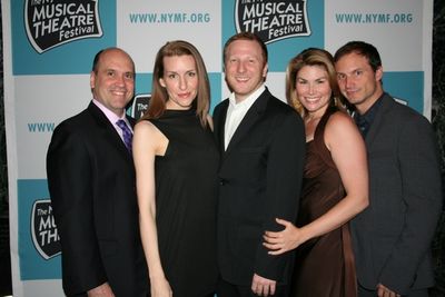 "title of show" cast Larry Pressgrove, Susan Blackwell, Hunter Bell, Heidi Blickensta Photo