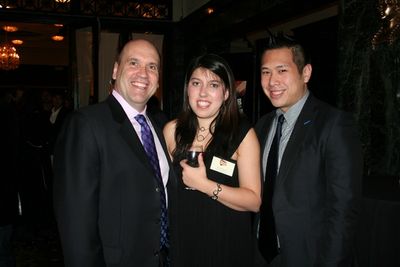 Larry Pressgrove, Eve Rybnick (NYMF Operations Associate) and Eric Louie (NYMF Senior Photo