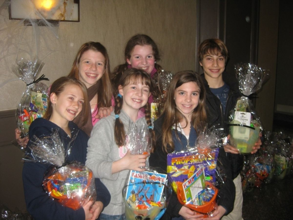 The kids of Billy Elliot including Billy himself, Kiril Kulish) at 