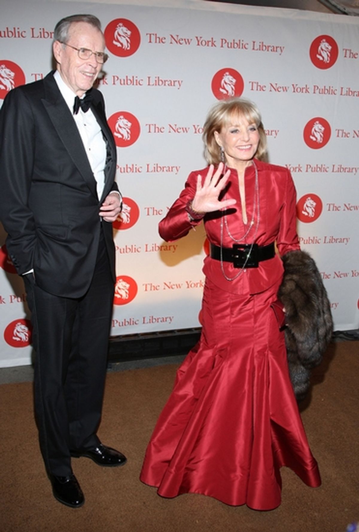 Barbara Walters at NYPL 'Library Lions' Benefit Honoring Albee, Ephron, Bryan and Rushdie