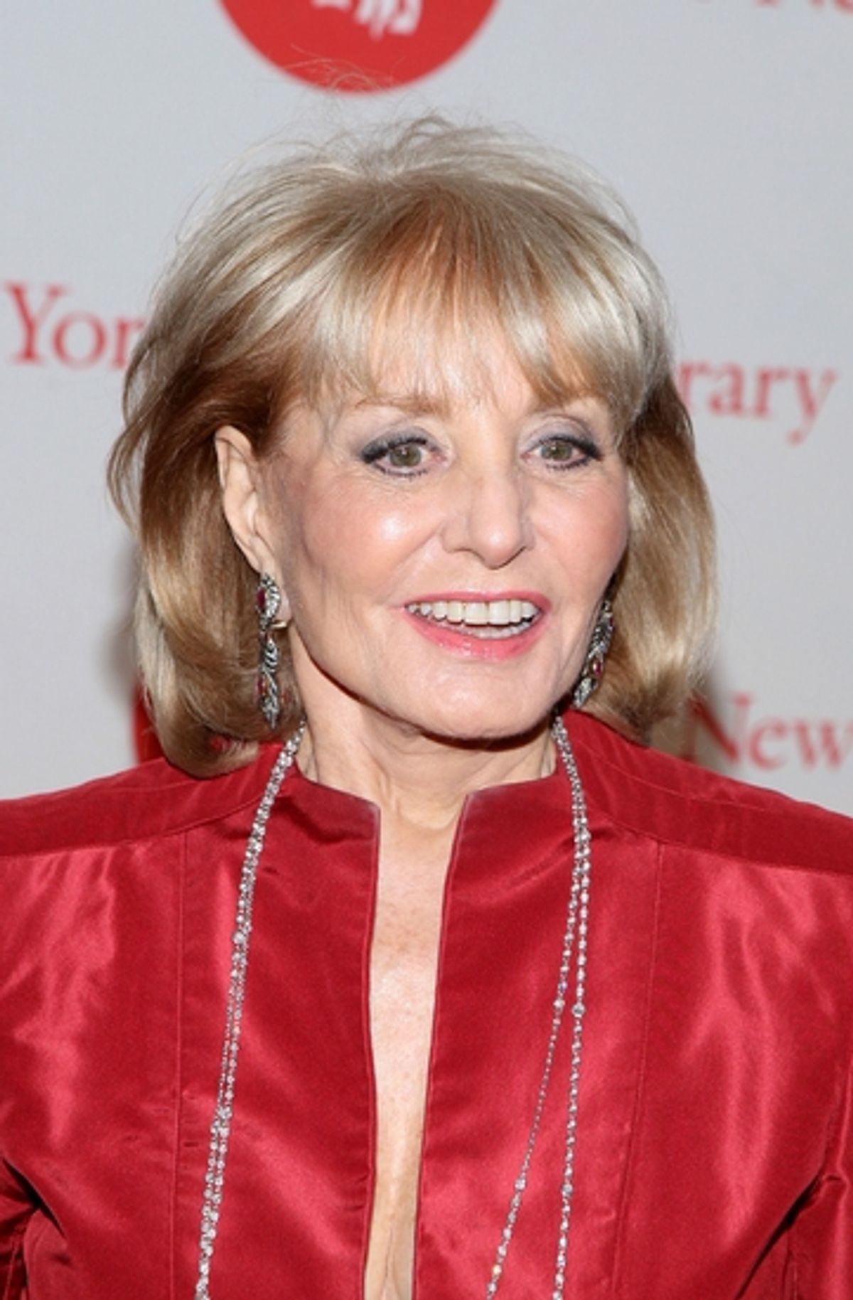 Barbara Walters at NYPL 'Library Lions' Benefit Honoring Albee, Ephron, Bryan and Rushdie
