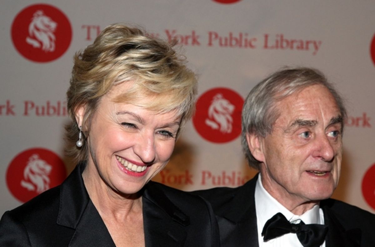 Tina Brown and husband Harry Evans  at 