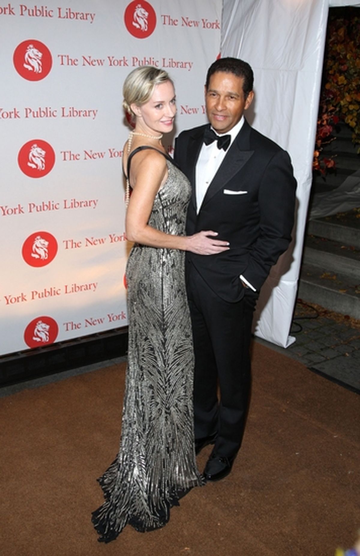 Bryant Gumbell and wife Hillary  at 