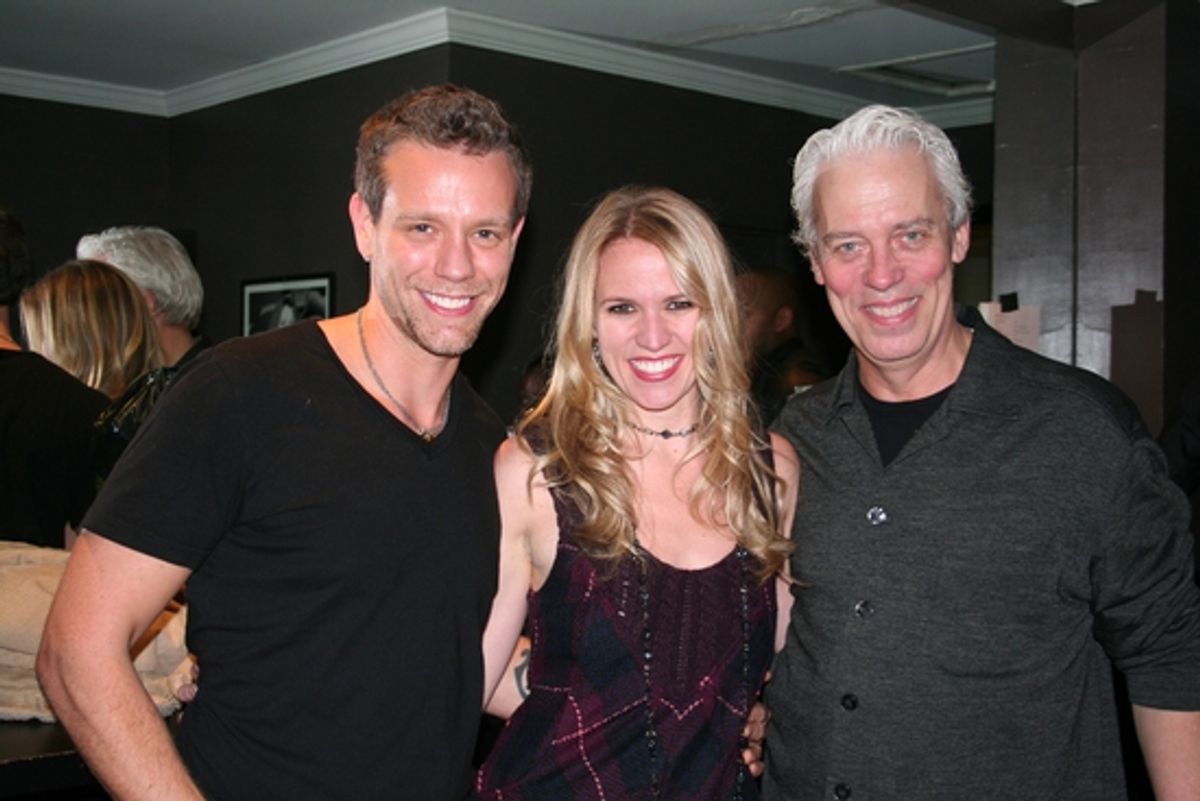 Adam Pascal, Lauren Kennedy and Terrence Mann at Backstage at the DRIFT Benefit