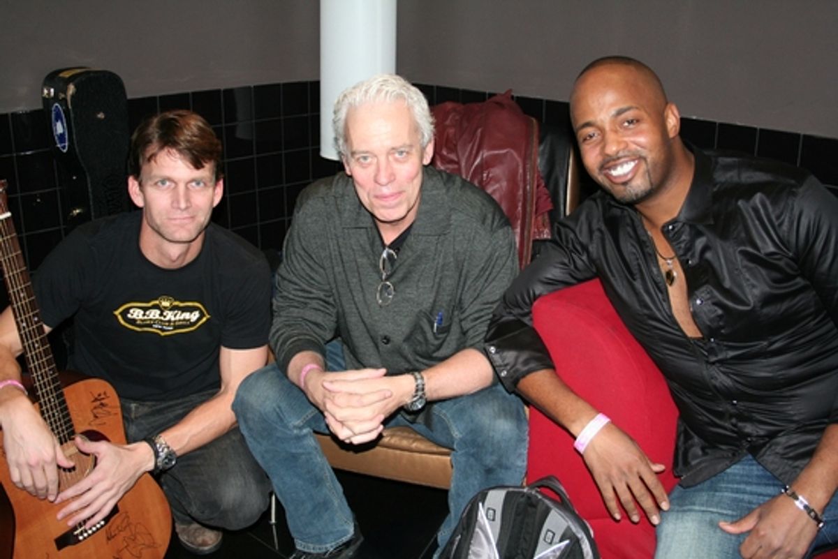 Jarrod Emick, Terrence Mann and Kris Coleman at Backstage at the DRIFT Benefit