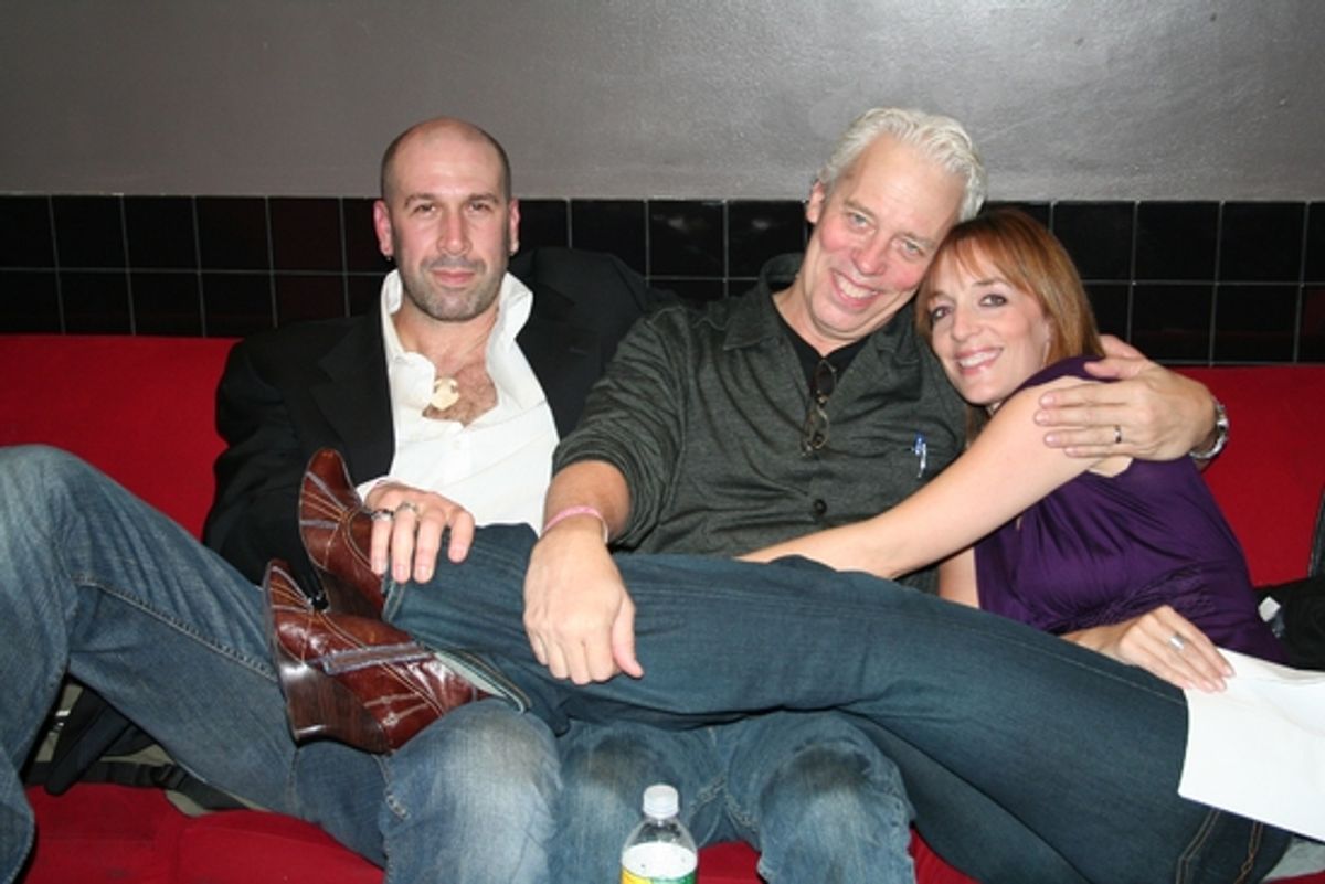 Jeremy Schonfeld, Terrence Mann and Julia Murney

 at 