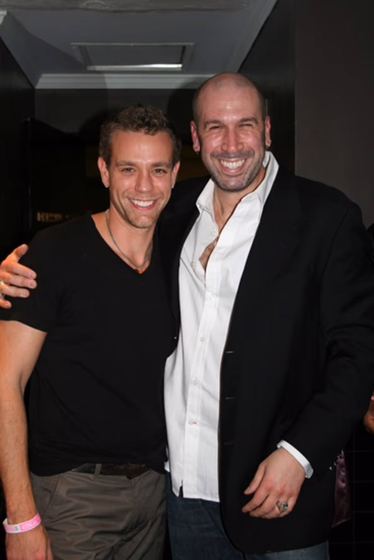 Adam Pascal and Jeremy Schonfeld at Backstage at the DRIFT Benefit