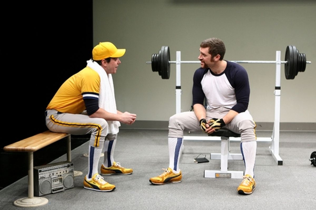 Michael Mosley as 'Adam' and Jeremy Davidson as 'Kent' at 