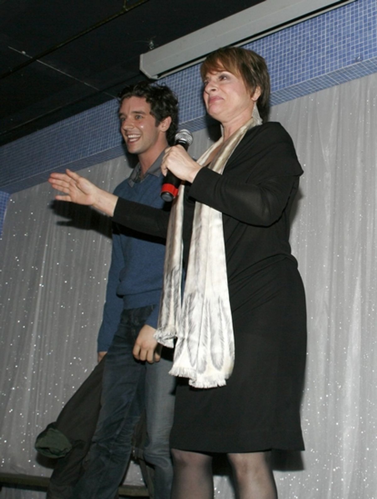Michael Urie and Patti LuPone at Patti LuPone Surprises at SPLASH!