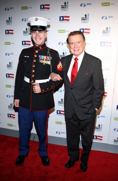 Regis Philbin and Service Man Photo
