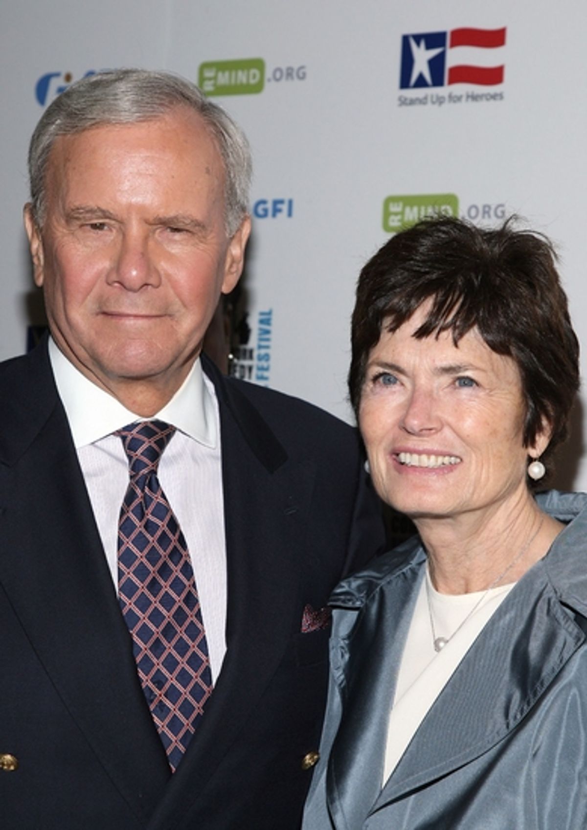 Tom Brokaw and Meredith Brokaw at 
