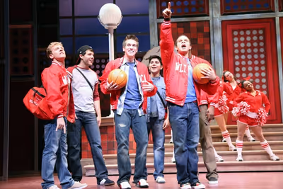 Zach Ryan, Taylor Frey, Chase Peacock (Troy), Dean deLuna, Justin Keyes (Chad), Britt Photo
