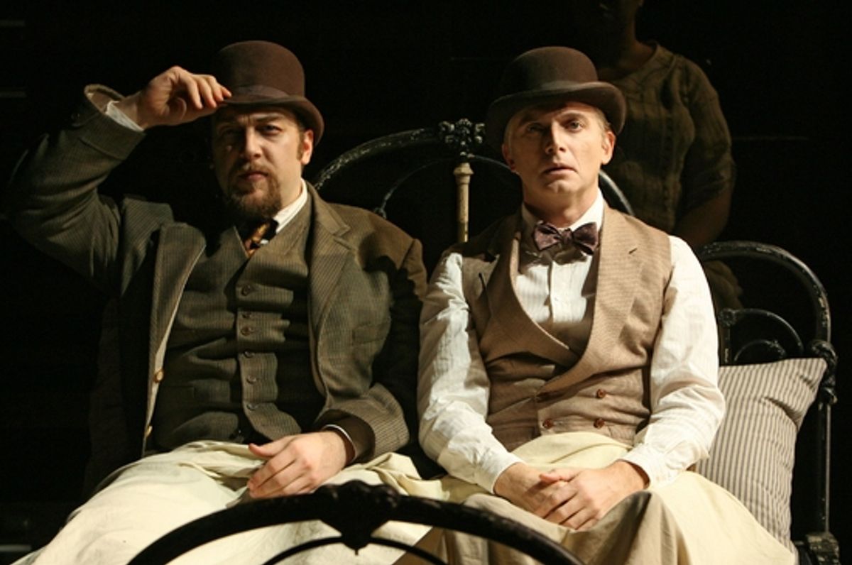 Alexander Gemignani, left, and Michael Cerveris, righ at 